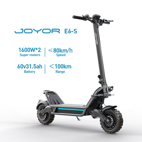 JOYOR E6-S Monopattino Elettrico | Front and rear 1600W dual motors | Garanzia italiana