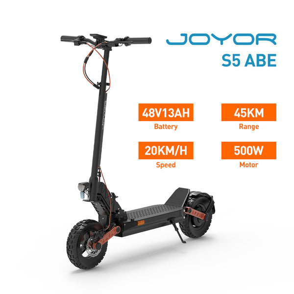 JOYOR S5（ABE） Monopattino elettrico| Battery 48V 13Ah 500W Motor 20Km/h Street Approved (ABE)| Garanzia italiana