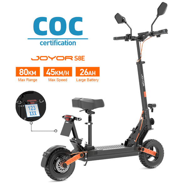 JOYOR S8E Monopattino elettrico | 800W Motor 48V 26AH Battery 10 " tire | Garanzia italiana