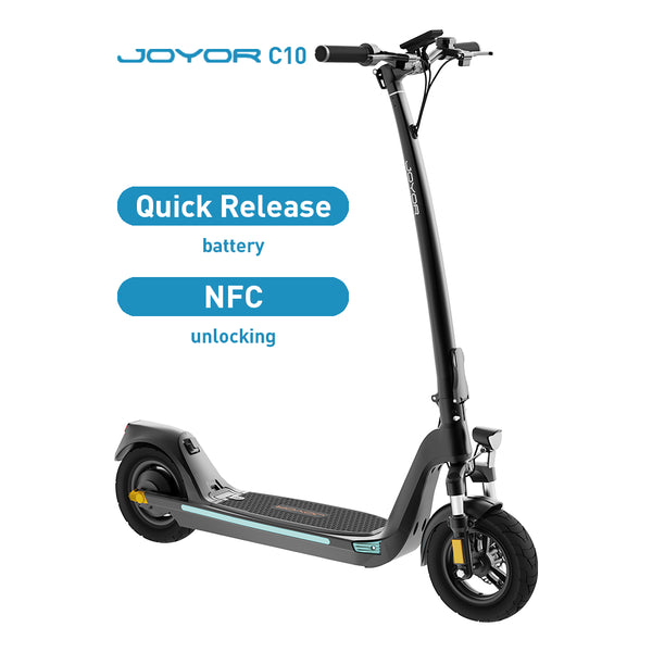 JOYOR C10 Monopattino elettrico | 500W Motor 48V 10.4AH Battery 10 " tire | Garanzia italiana